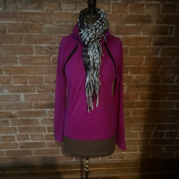 Magenta Nike Half Zip Long Sleeve, Well Cared For, Raglan Sleeve. - Picture 2 of 11